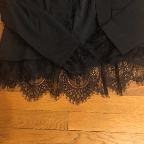 Black Lace Inset Jacket - Picture 5 of 5